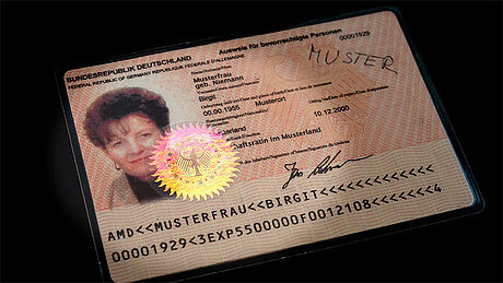 Germany Diplomatic ID Card protected wth a KINEGRAM Germany Diplomatic ID Card protected wth a KINEGRAM