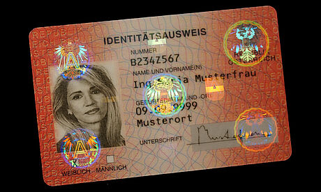 Austria ID Card protected with a KINEGRAM Austria ID Card protected with a KINEGRAM