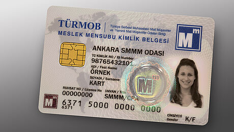 Türkiye Certified Accountant ID Card protected wth a KINEGRAM Türkiye Certified Accountant ID Card protected wth a KINEGRAM