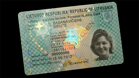 Lithuania ID Card protected wth a KINEGRAM Lithuania ID Card protected wth a KINEGRAM