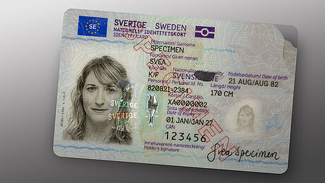 Sweden identity card with KINEGRAM Sweden identity card with KINEGRAM
