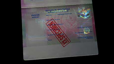 Indonesia Passport protected with a KINEGRAM Indonesia Passport protected with a KINEGRAM