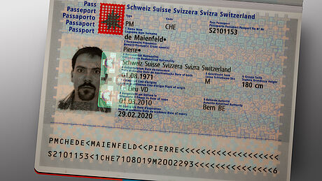 Switzerland Passport (2021 edition) protected wth a KINEGRAM Switzerland Passport (2021 edition) protected wth a KINEGRAM