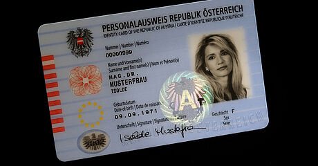 Austria ID Card protected with a KINEGRAM Austria ID Card protected with a KINEGRAM