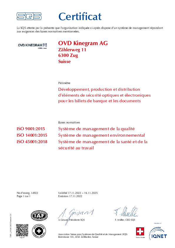 ISO 9001/14001/45001 - fr ISO 9001/14001/45001 - fr