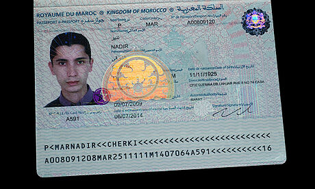 Morocco Passport protected wth a KINEGRAM Morocco Passport protected wth a KINEGRAM