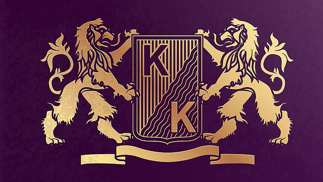 OVD Kinegram sample booklet cover with secure and aesthetically designed gold foil. Close-up of passport sample booklet cover with secure gold foil.