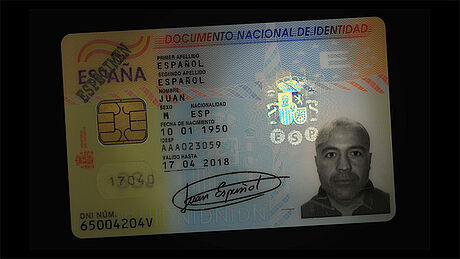 Spain ID Card protected wth a KINEGRAM Spain ID Card protected wth a KINEGRAM