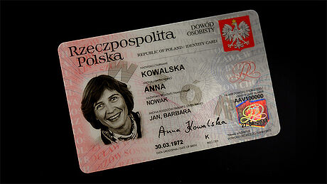 Poland ID Card protected wth a KINEGRAM Poland ID Card protected wth a KINEGRAM