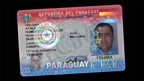 Paraguay ID Card protected wth a KINEGRAM Paraguay ID Card protected wth a KINEGRAM