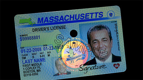 United States Driver's License (State of Massachusetts) protected wth a KINEGRAM United States Driver's License (State of Massachusetts) protected wth a KINEGRAM