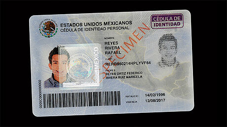 Mexico ID Card protected wth a KINEGRAM Mexico ID Card protected wth a KINEGRAM