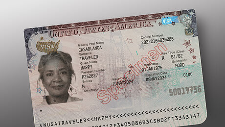 US Visa US Visa with KINEGRAM PATCH