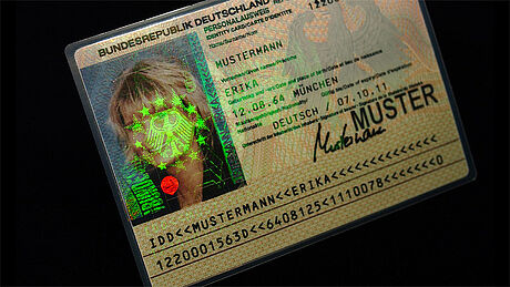 Germany ID Card protected wth a KINEGRAM Germany ID Card protected wth a KINEGRAM