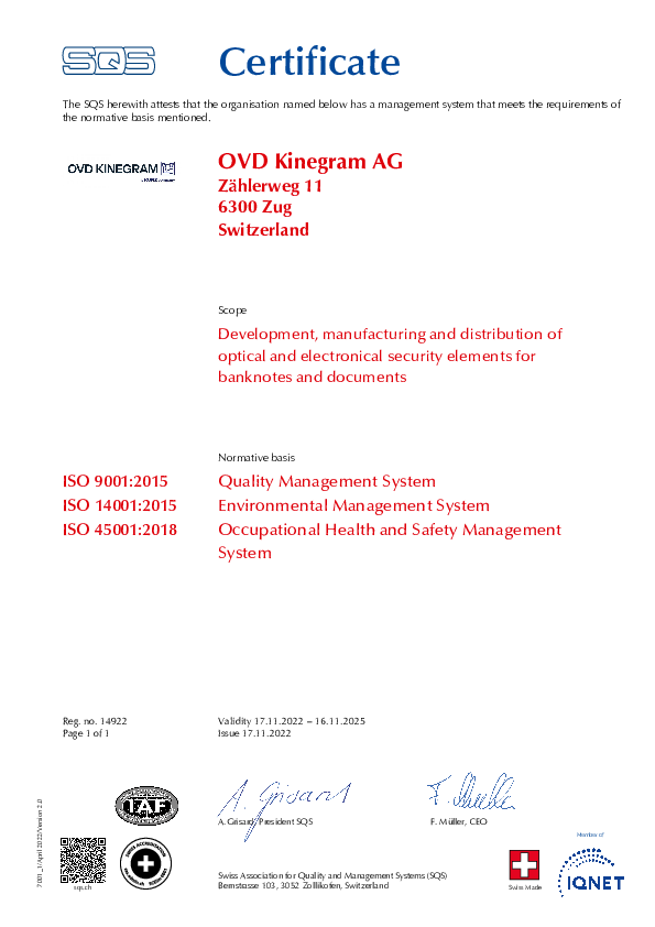 ISO 9001/14001/45001 - en ISO 9001/14001/45001 - en