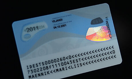 Estonia ID Card protected wth a KINEGRAM Estonia ID Card protected wth a KINEGRAM