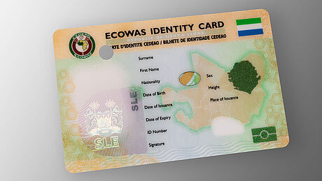 Sierra Leone ECOWAS ID card ECOWAS ID card - KINEGRAM PCI Combi with HDM
