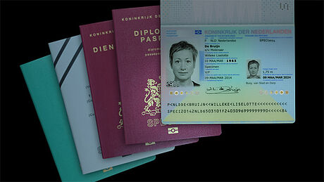 The Netherlands Passport editions protected wth a KINEGRAM The Netherlands Passport editions protected wth a KINEGRAM