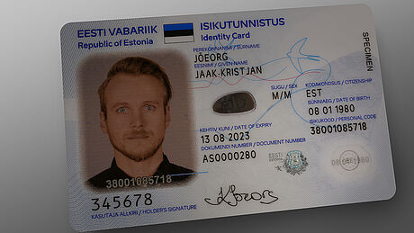 Estonia ID Card protected wth a KINEGRAM Estonia ID Card protected wth a KINEGRAM