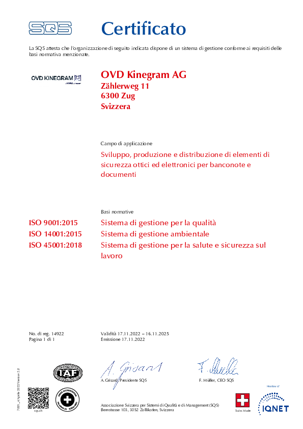 ISO 9001/14001/45001 - it ISO 9001/14001/45001 - it