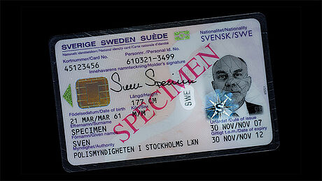 Sweden ID Card protected wth a KINEGRAM Sweden ID Card protected wth a KINEGRAM