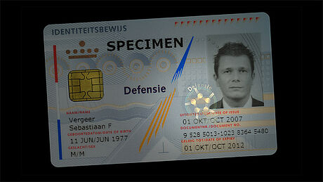 The Netherlands Military ID Card protected wth a KINEGRAM The Netherlands Military ID Card protected wth a KINEGRAM