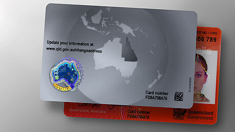 Australia (Queensland) ID Card protected with a KINEGRAM Australia (Queensland) ID Card protected with a KINEGRAM