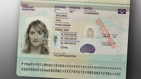 Sweden Passport 2022 with KINEGRAM Sweden Passport 2022 with KINEGRAM