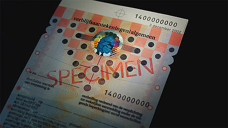 The Netherlands Residence Permit protected wth a KINEGRAM The Netherlands Residence Permit protected wth a KINEGRAM